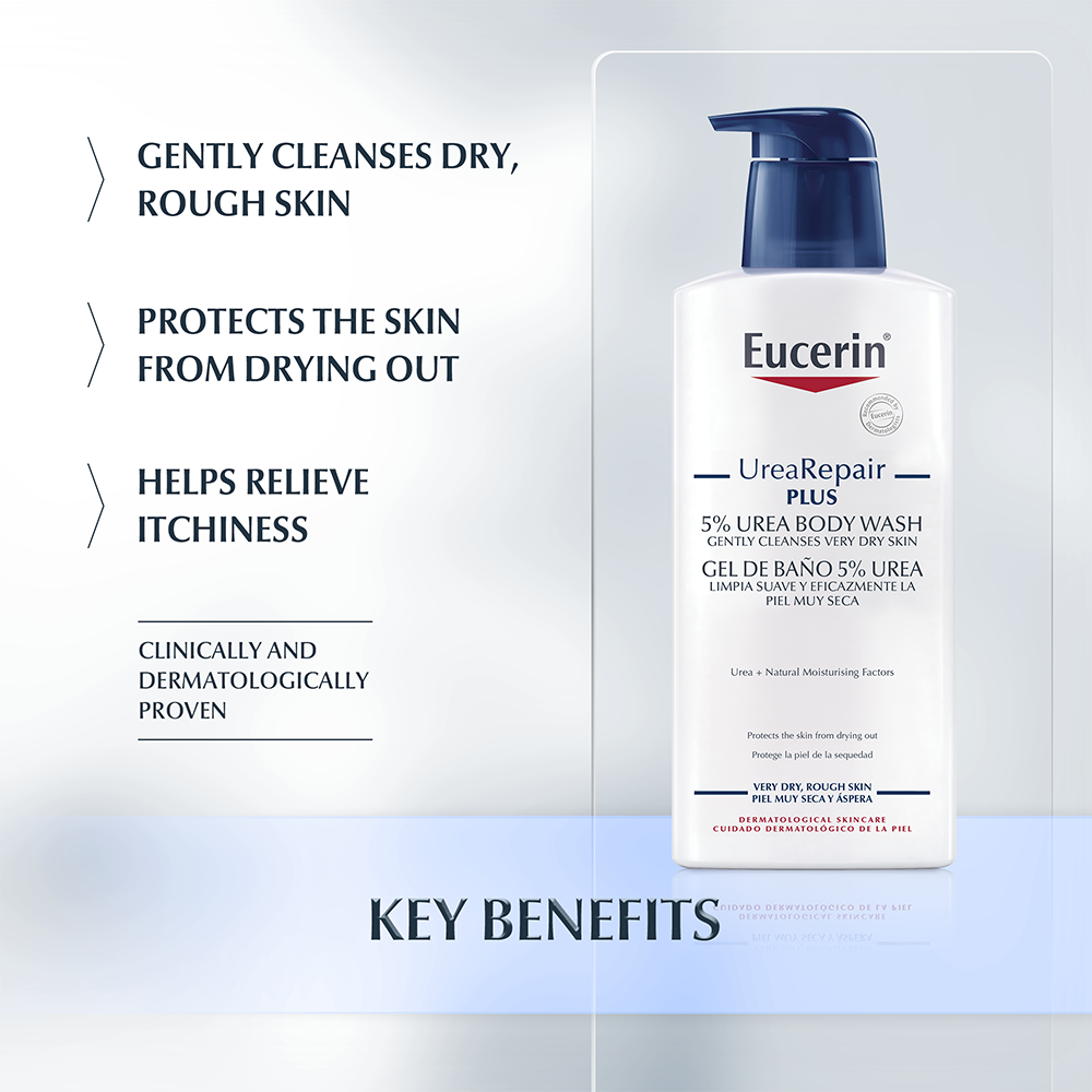 Eucerin body wash with 5 urea for dry skin Eucerin